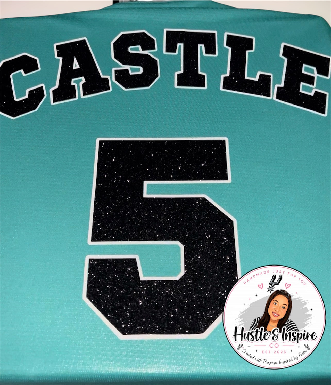 GSG Teal Glitter Jersey