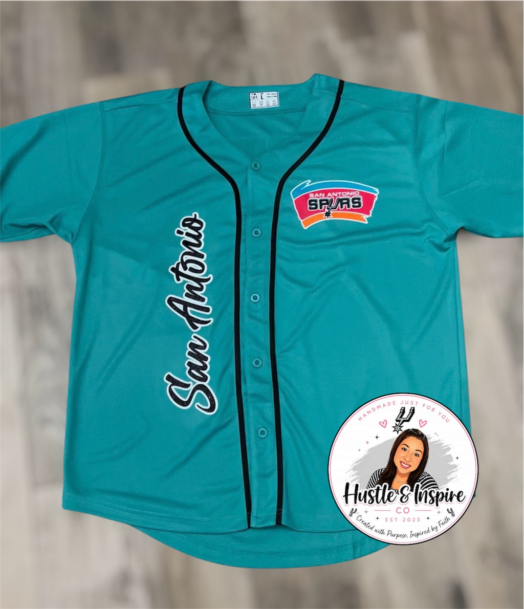 GSG Teal Glitter Jersey